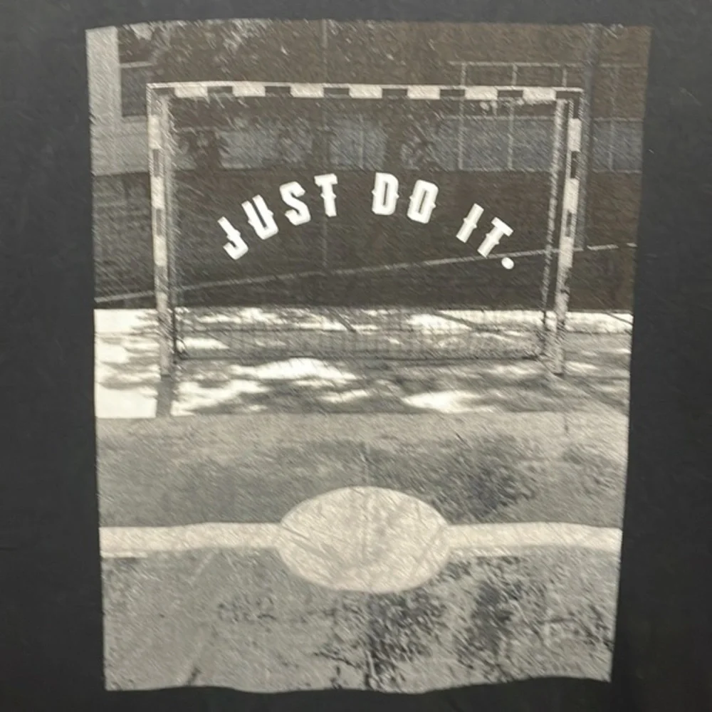 NIKE | Men’s NIKE “Just Do it” Soccer Black Shirt Size XL